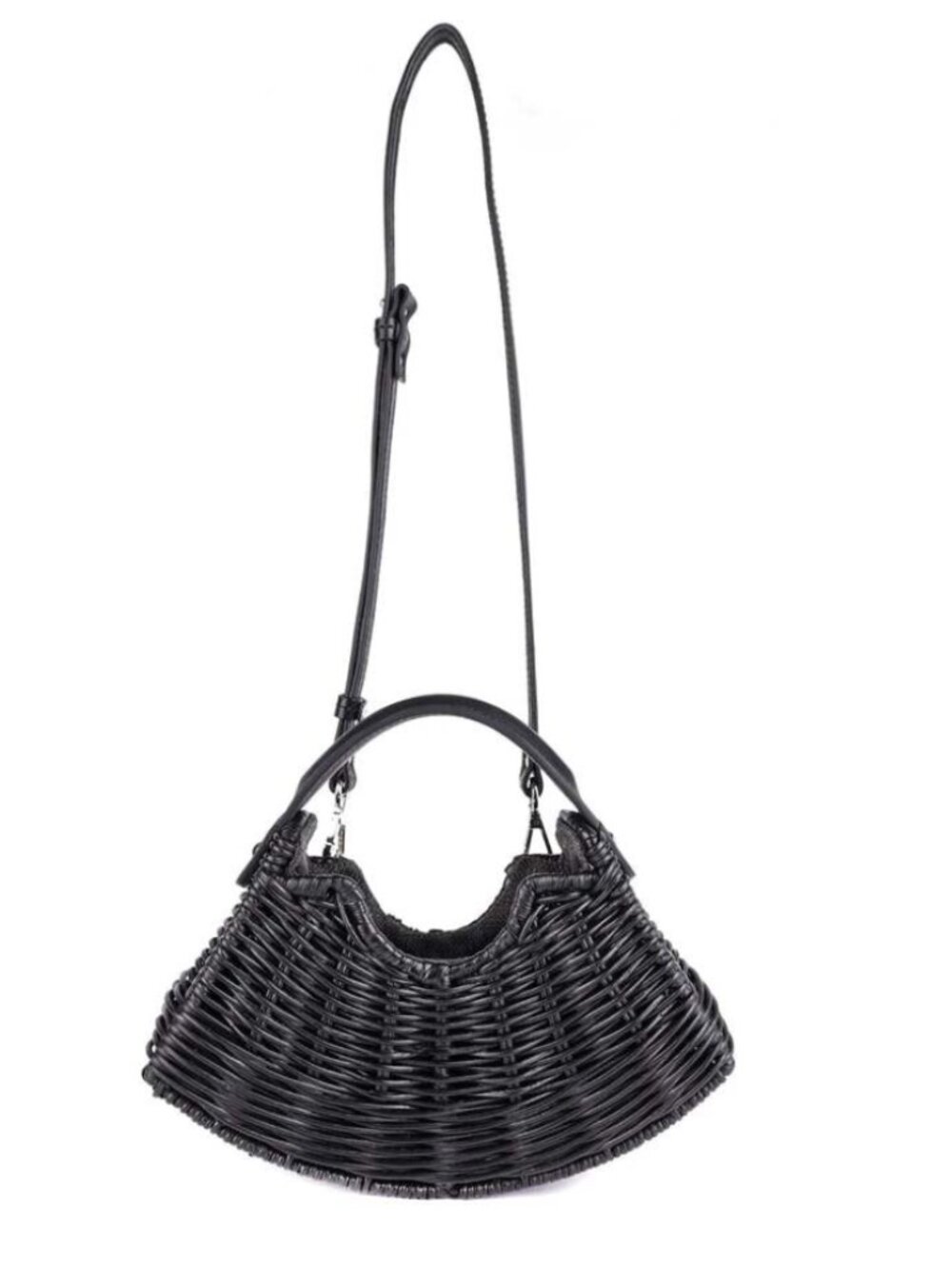 Wicker Wings Fan Bag, Black - Black / 8.3 x 2.4 x 13.4 × 1